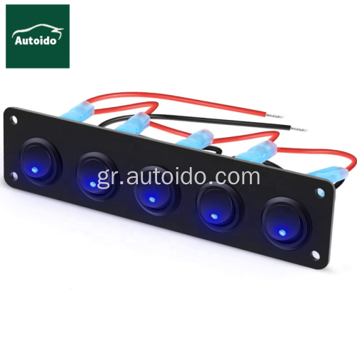 5gang 3 pin rocker switch panelon-off διακόπτες εναλλαγής